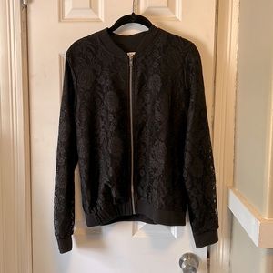 Xhilaration Lace Bomber Jacket